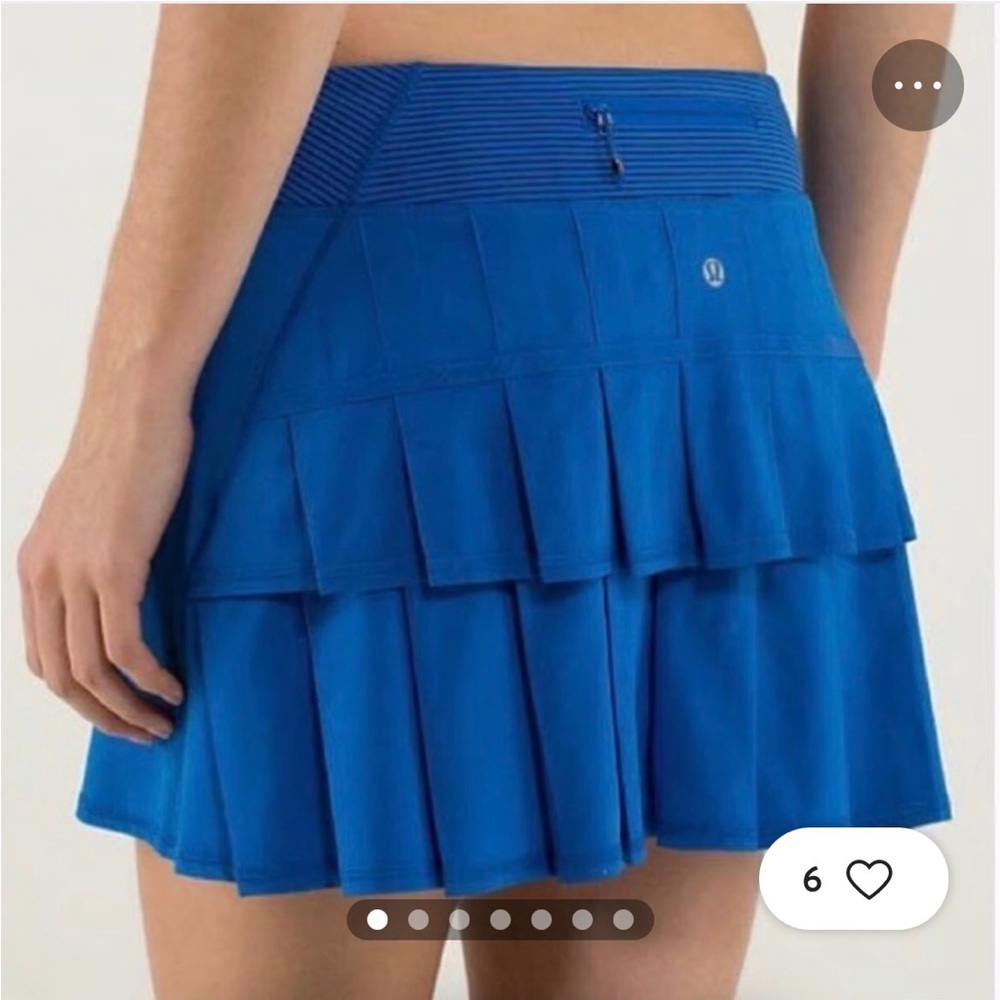 Vintage LuLuLemon sz 6 blue Pacesetter skirt